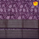 Dark Meganta Chanderi Silk Saree