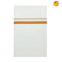 White mens dhoti with thread border - Thenianantham