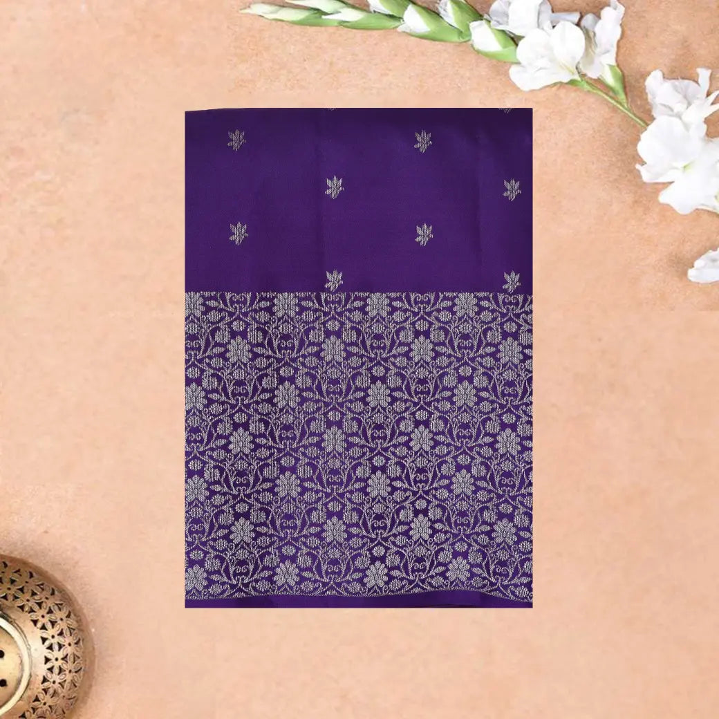 Midnight Purple Soft Silk Saree