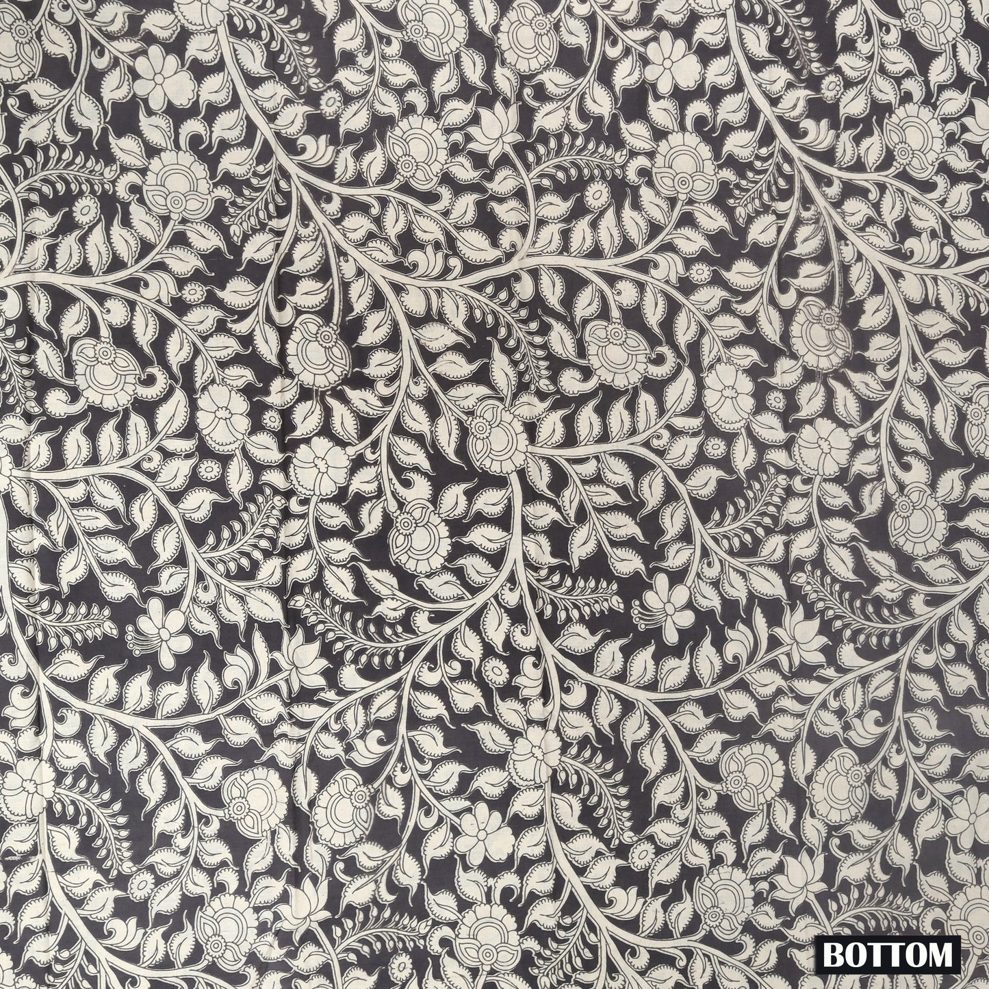 Blue With Kalamkari –Style Grey Dupatta Cotton Ladies Chudithar Material