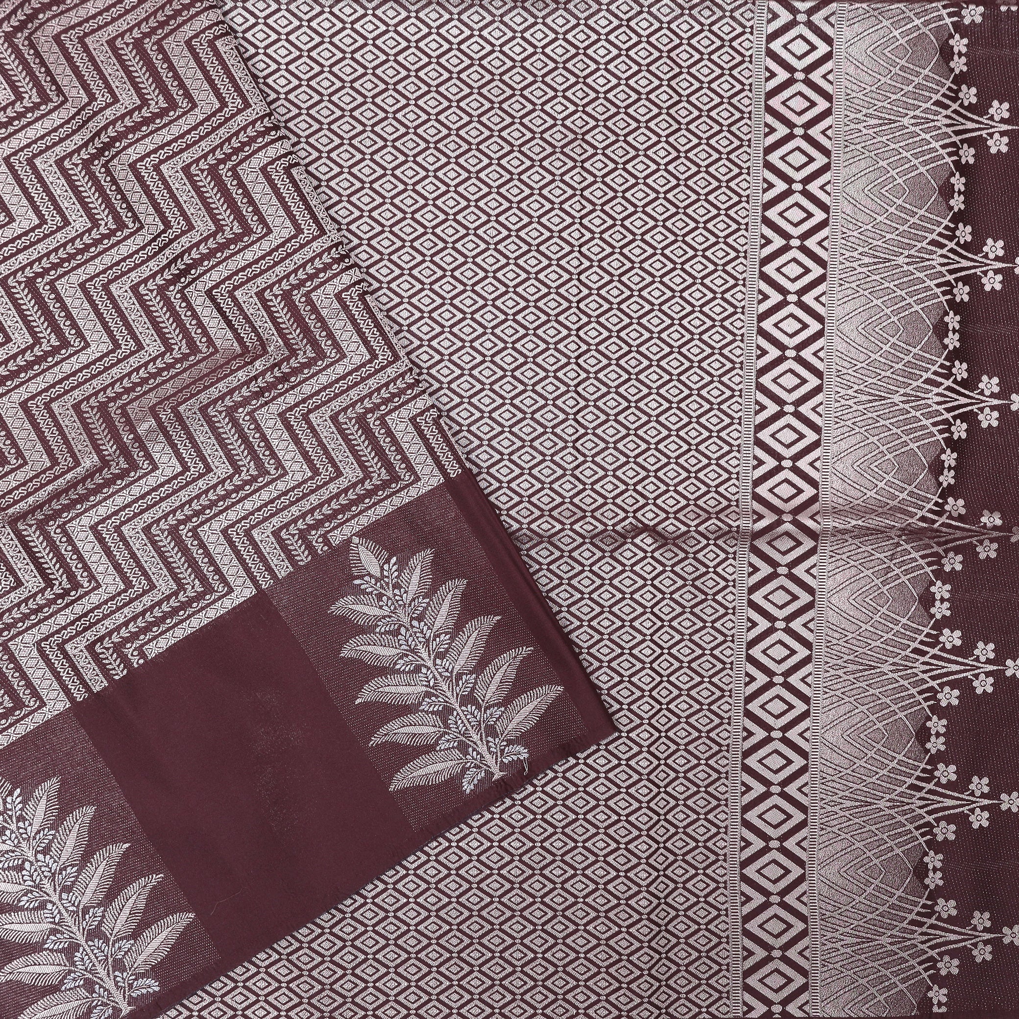 Maroon Soft Silk Saree