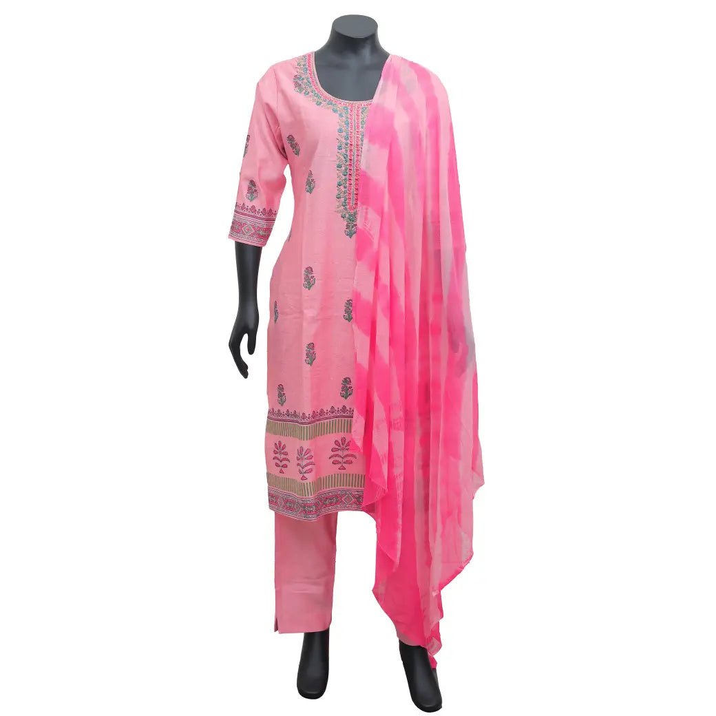 Pink Ladies Branded Readymade Chudi Set