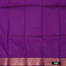 Magenta With Purple Border Floral Design Traditional  Pattu Pavadai Material