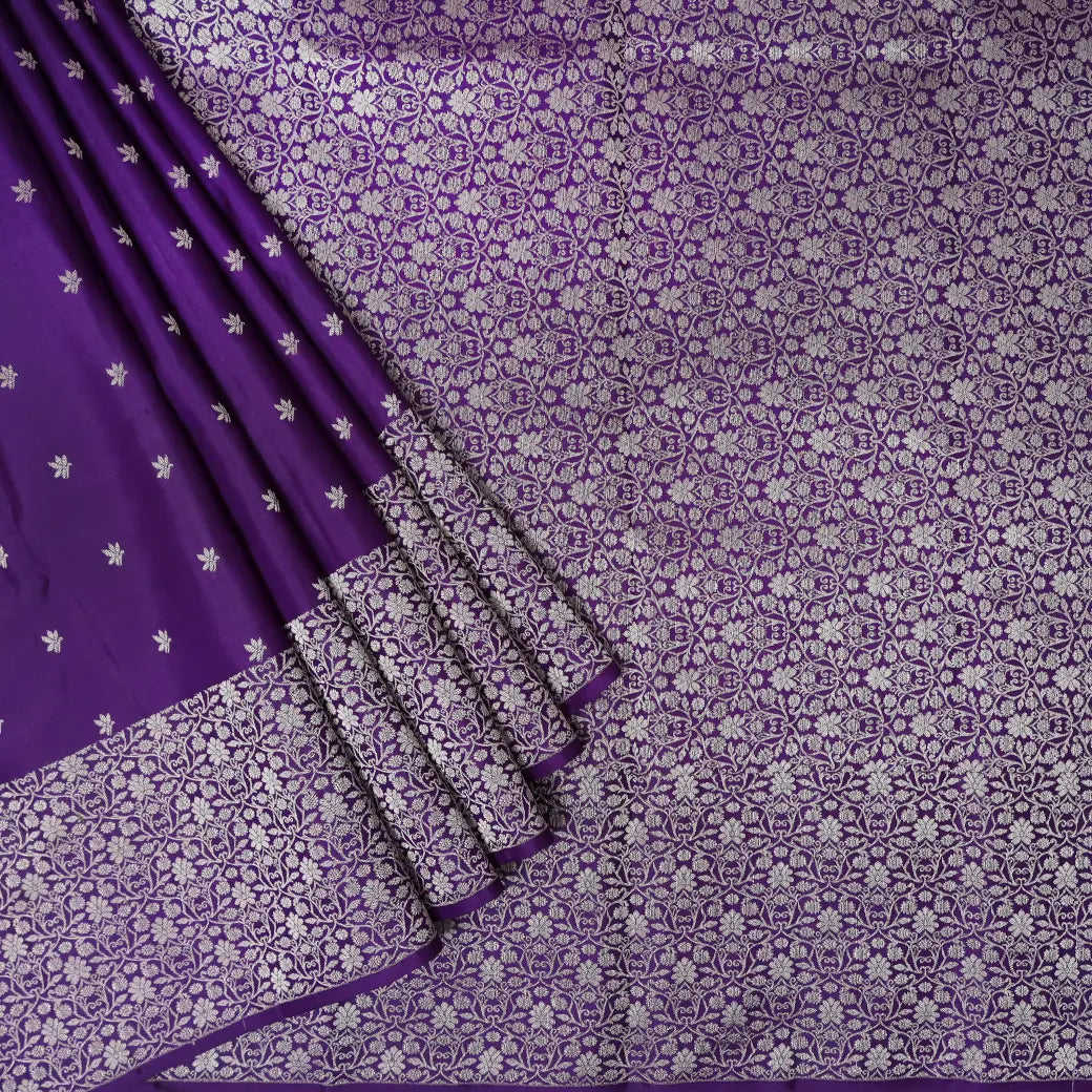 Midnight Purple Soft Silk Saree