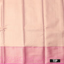Peach Pink Art Pattu Pavadai Material