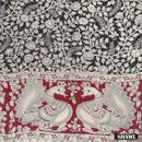 Blue With Kalamkari –Style Grey Dupatta Cotton Ladies Chudithar Material