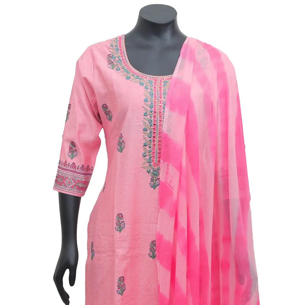 Pink Ladies Branded Readymade Chudi Set