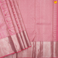 Pastel pink pure Kanchipuram silk saree - Thenianantham