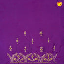 Purple Zari Work Bridal Aariwork Blouse - Thenianantham