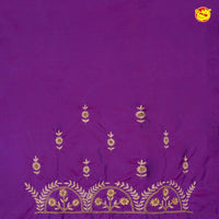 Purple Zari Work Bridal Aariwork Blouse - Thenianantham