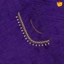 Purple Bridal Aariwork Blouse - Thenianantham