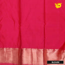 Yellow with Pink Pure Kanchipuram Silk Saree