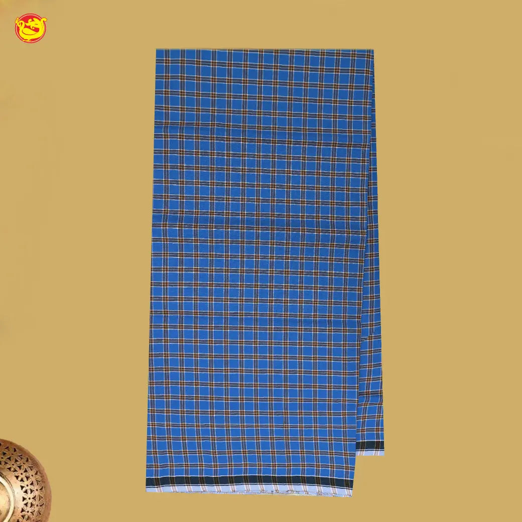 Men’s Checked Cotton Stitched Lungi