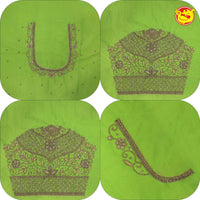 Light Green Bridal Aariwork Blouse