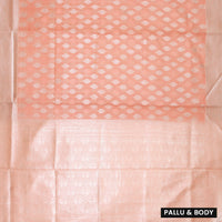 Orange Colour Fancy Weaving Saree