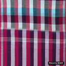 Multicolor Checked Linen Cotton Saree