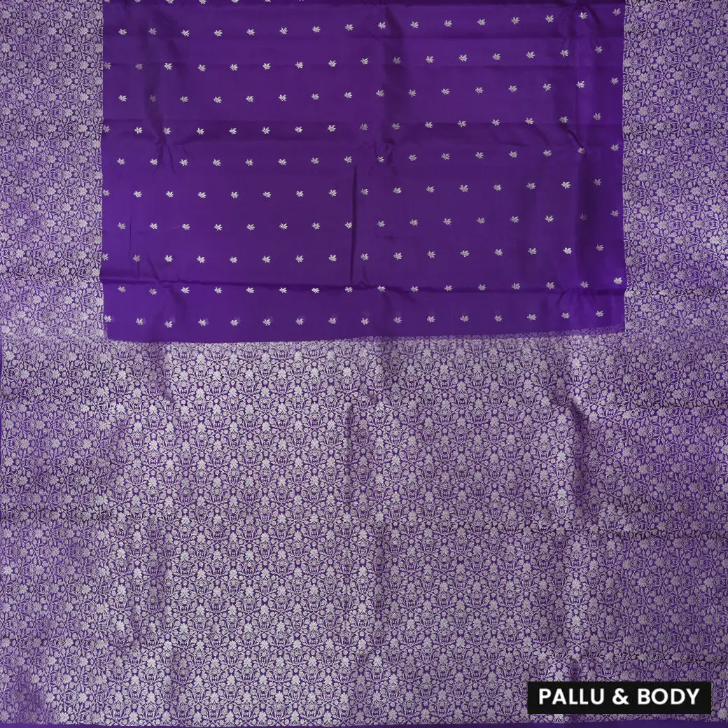 Midnight Purple Soft Silk Saree