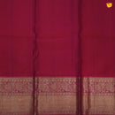 Bluish grey with magenta pink designer silk saree - Thenianantham