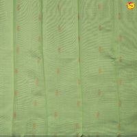 Copper With Light Green Floral Design Copper Zari Semi Silk Set Sarees - Thenianantham