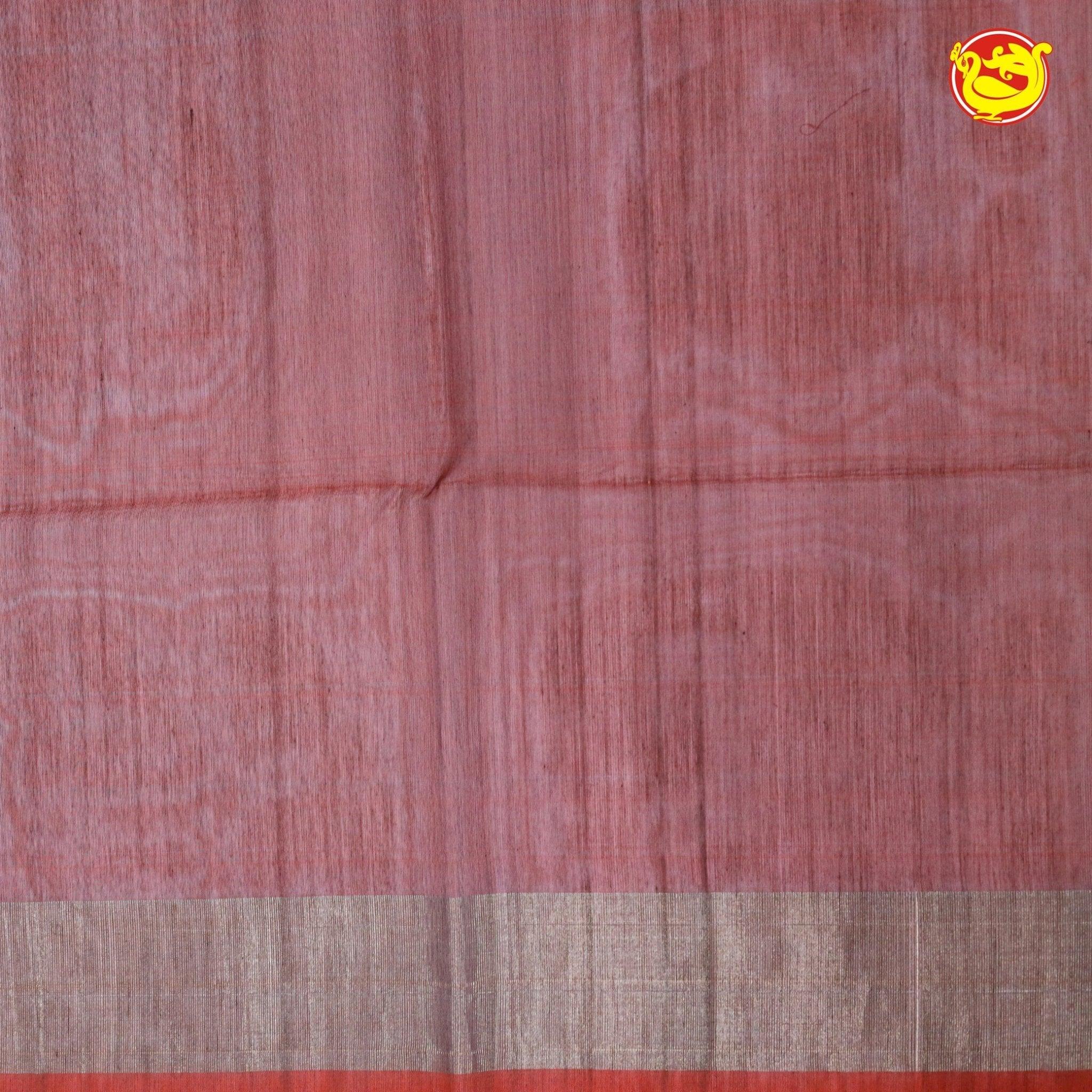 Yellow With Red Ikat Soft Silk Saree - Thenianantham