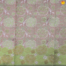 Copper With Light Green Floral Design Copper Zari Semi Silk Set Sarees