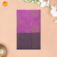 Purple with Black Soft Silk Saree - Thenianantham