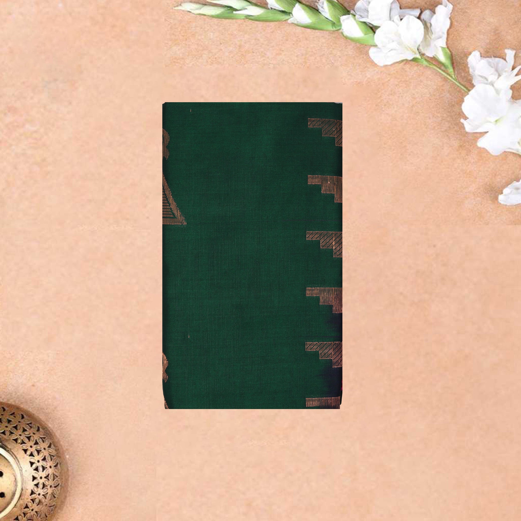 Parrot Green with Purple Soft Silk Saree