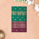 Green  With  Maroon Premium Quality Kalyani Cotton Saree    