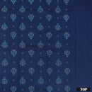 Indigo Blue With Grey Cotton Ladies Chudithar Material