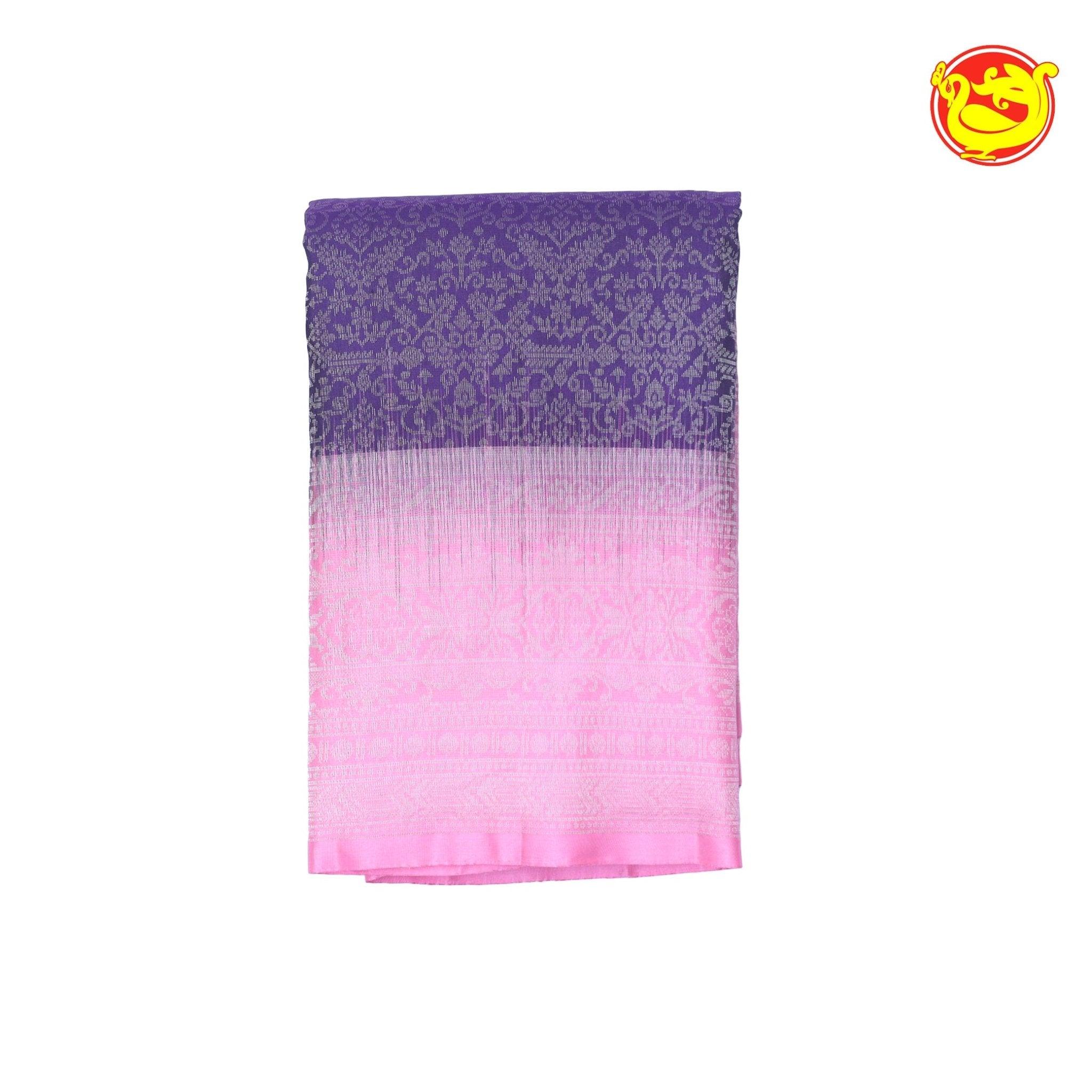 Purple With Pink Soft Silk Saree - Thenianantham