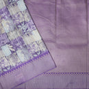 Lavender With off white Design Dola Silk