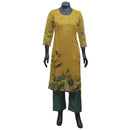 Yellow with green Ladies Branded Readymade Chudi Set - Thenianantham