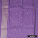 Lavender With off white Design Dola Silk