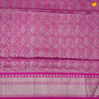 Yellow with pink Venkatagiri soft silk saree - Thenianantham