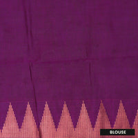 Parrot Green with Purple Soft Silk Saree