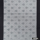 Indigo Blue With Grey Cotton Ladies Chudithar Material