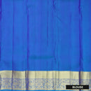 Magenta with Blue Gold Zari Border Wedding Silk Saree