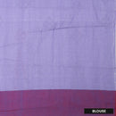 Lavender color Linen Cotton Saree