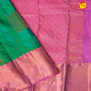 Green with Purple Soft Silk Saree