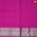 Yellow with pink Venkatagiri soft silk saree - Thenianantham