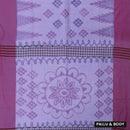 Lavender color Linen Cotton Saree