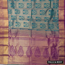 Purple or Magenta Art Silk Saree