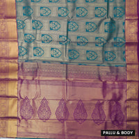Purple or Magenta Art Silk Saree