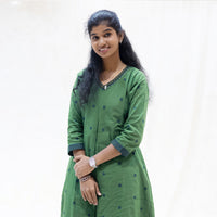 Yaazhini- Green Color Ladies Branded Co-ord-set Readymade