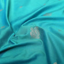 Tiffany Blue with Light Purple Copper Zari Border Soft Silk Saree