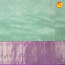 Pista Green With Lavender Wedding Silk Saree - Thenianantham