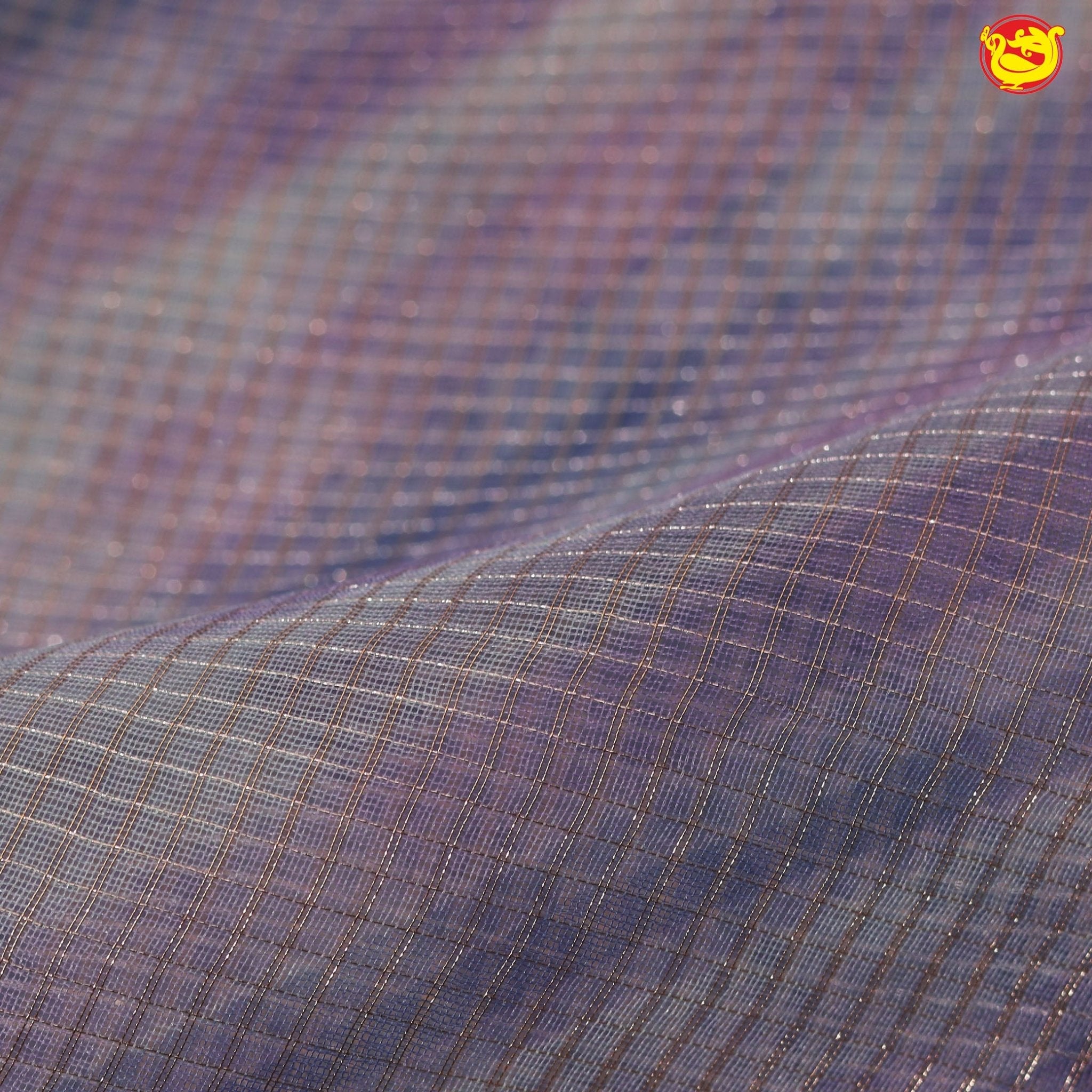 Light Purple semi Organza Silk With Digital Floral Design Border Saree - Thenianantham