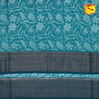 Rama Blue Chanderi Silk Saree - Thenianantham