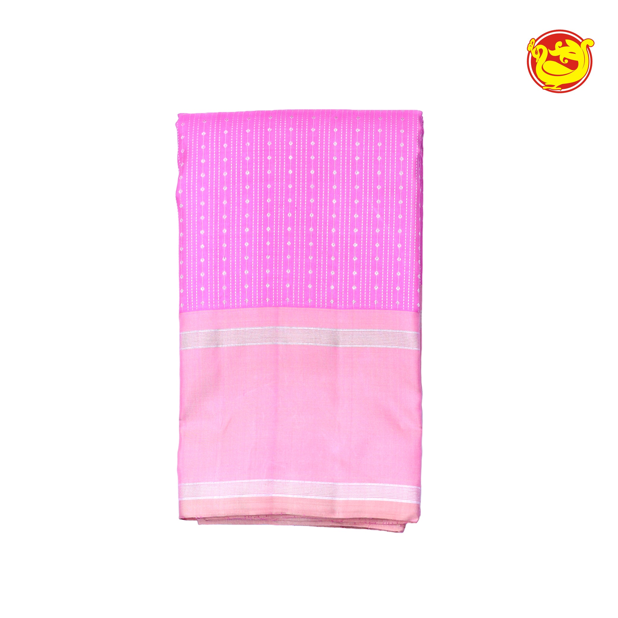 Pink With Light Pink Arani Soft Silk Saree