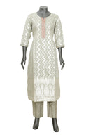 Pista Green Ladies Branded Straight Cut Readymade  Chudi Set